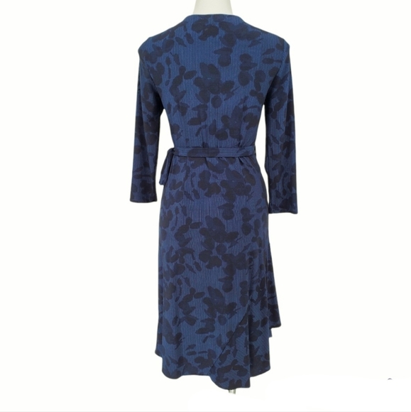 H by Halston Striped Floral Wrap Dress size XS - Picture 5 of 10